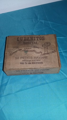 Ancienne boite bois cigares - bois,